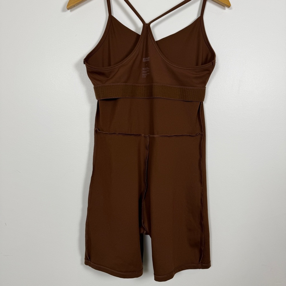 🤎 Girlfriend Collective Barre Unitard – Earth Size M Like New Recycled Material - Picture 6 of 7